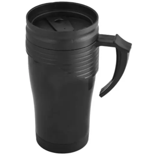Plastic Travel Mug Black